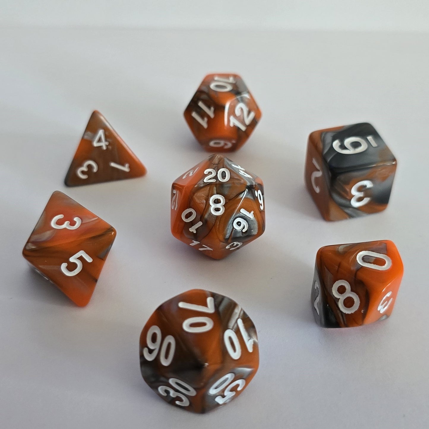 Cindercoil FRP Zar Seti – DND, RPG Dice Set