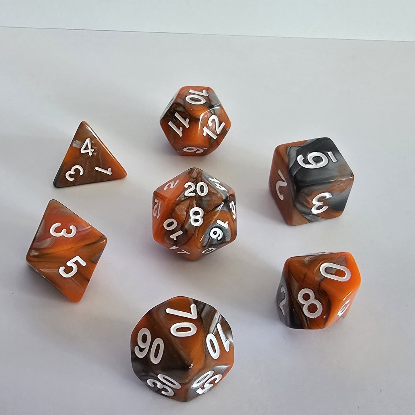 Cindercoil FRP Zar Seti – DND, RPG Dice Set