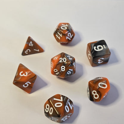 Cindercoil FRP Zar Seti – DND, RPG Dice Set
