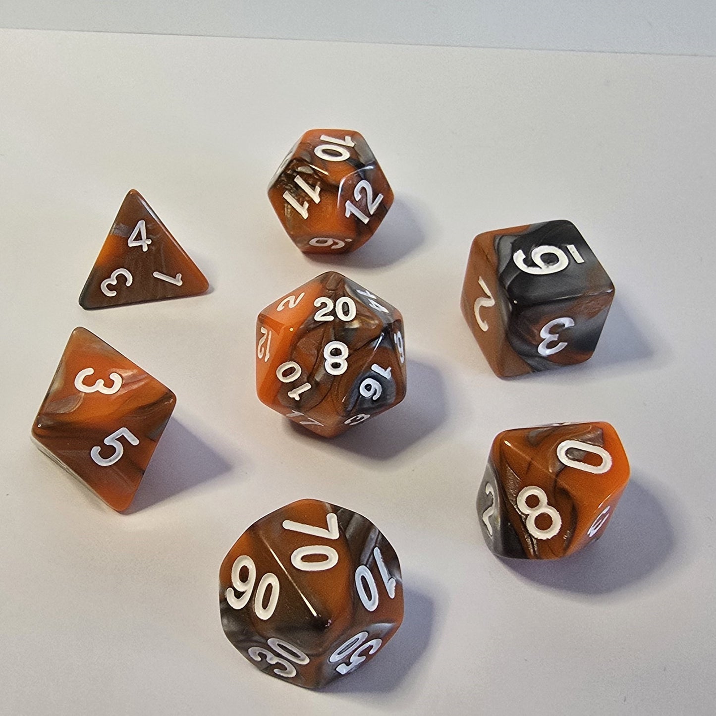 Cindercoil FRP Zar Seti – DND, RPG Dice Set