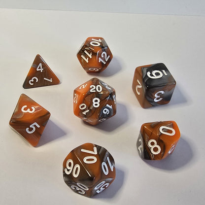 Cindercoil FRP Zar Seti – DND, RPG Dice Set