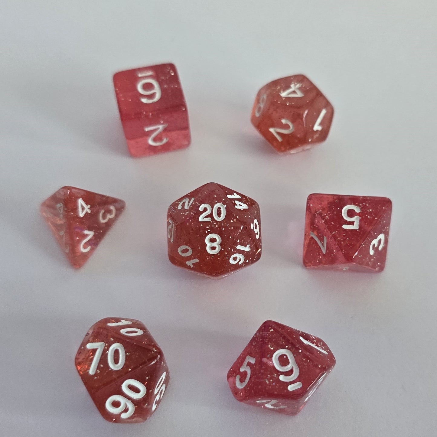 Roseglow FRP Zar Seti – DND, RPG Dice Set