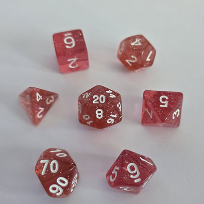 Roseglow FRP Zar Seti – DND, RPG Dice Set