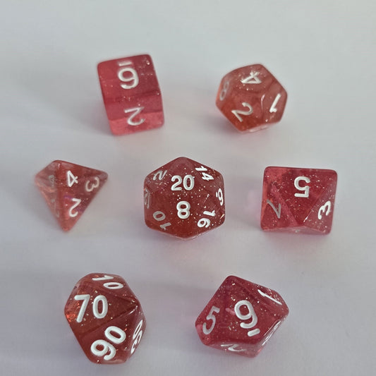 Roseglow FRP Zar Seti – DND, RPG Dice Set