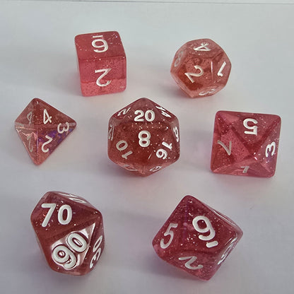 Roseglow FRP Zar Seti – DND, RPG Dice Set