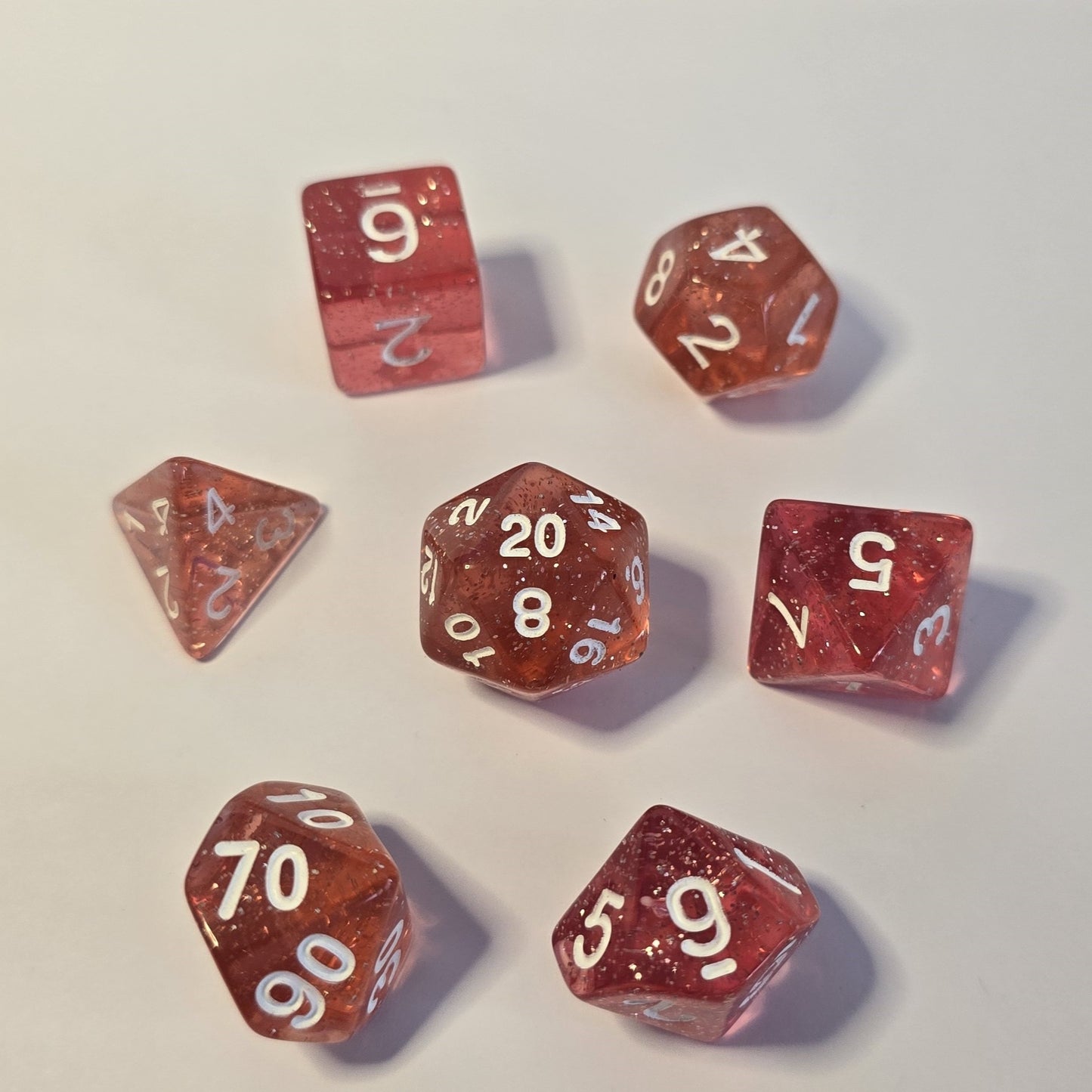 Roseglow FRP Zar Seti – DND, RPG Dice Set