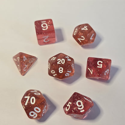Roseglow FRP Zar Seti – DND, RPG Dice Set