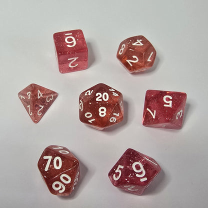 Roseglow FRP Zar Seti – DND, RPG Dice Set