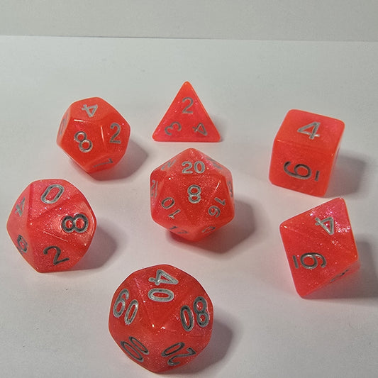 Coral Bloom FRP Zar Seti – DND, RPG Dice Set