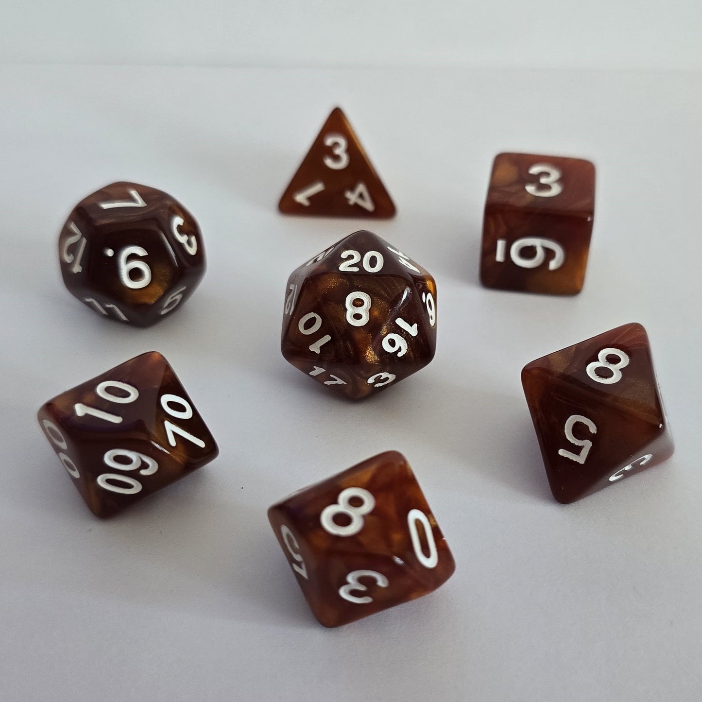 Chestnut FRP Zar Seti – DND, RPG Dice Set