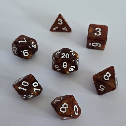 Chestnut FRP Zar Seti – DND, RPG Dice Set