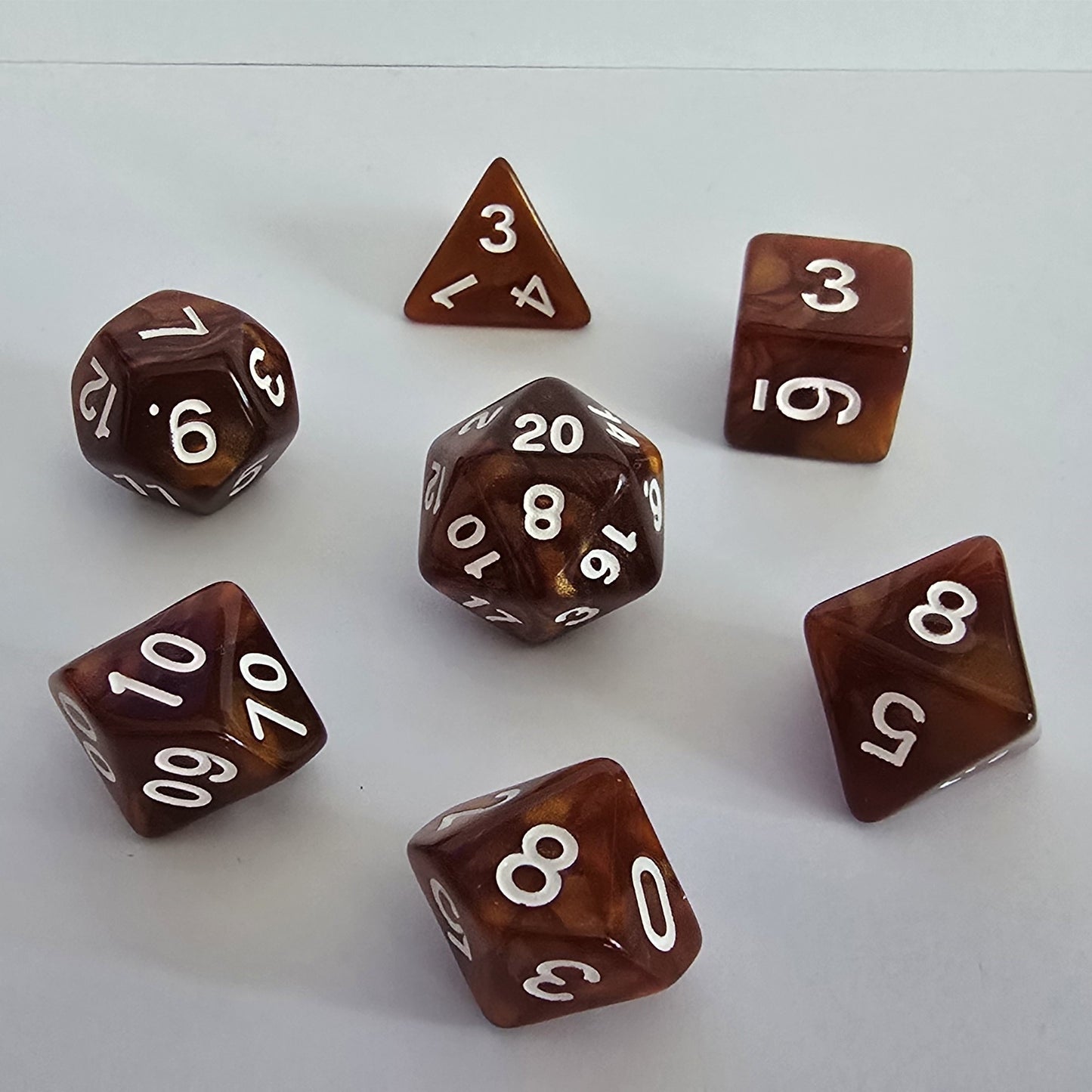 Chestnut FRP Zar Seti – DND, RPG Dice Set