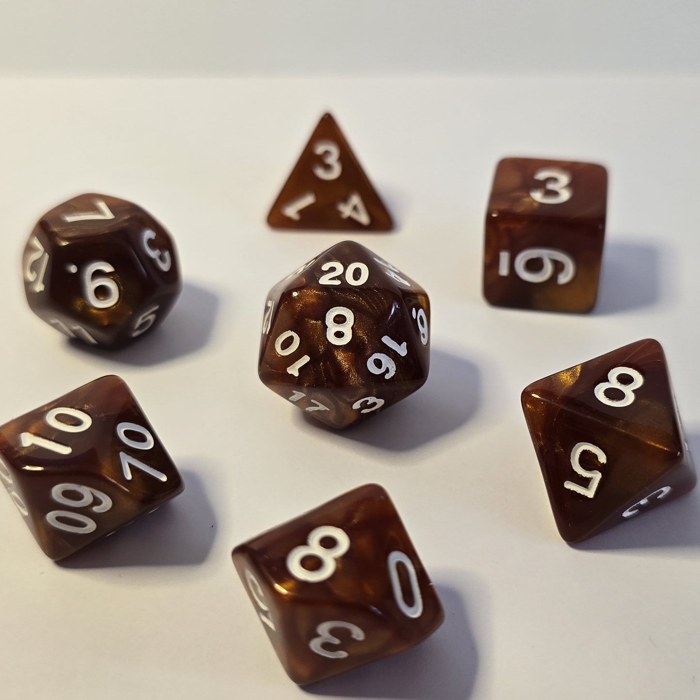 Chestnut FRP Zar Seti – DND, RPG Dice Set