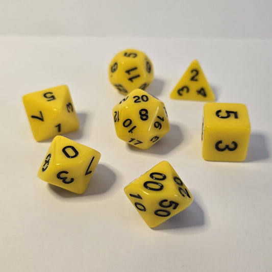 Canary FRP Zar Seti – DND, RPG Dice Set