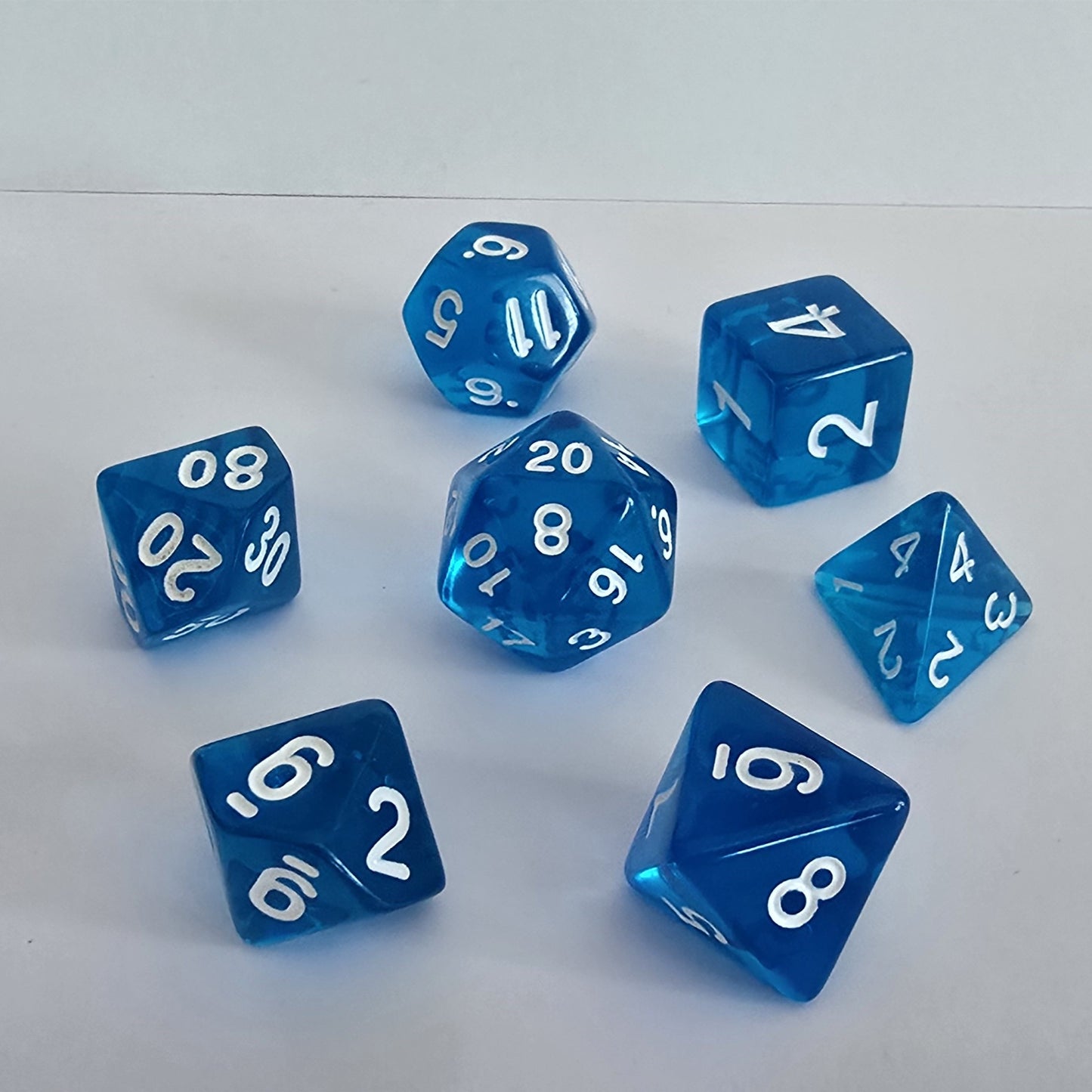 Azure Tide FRP Zar Seti – DND, RPG Dice Set