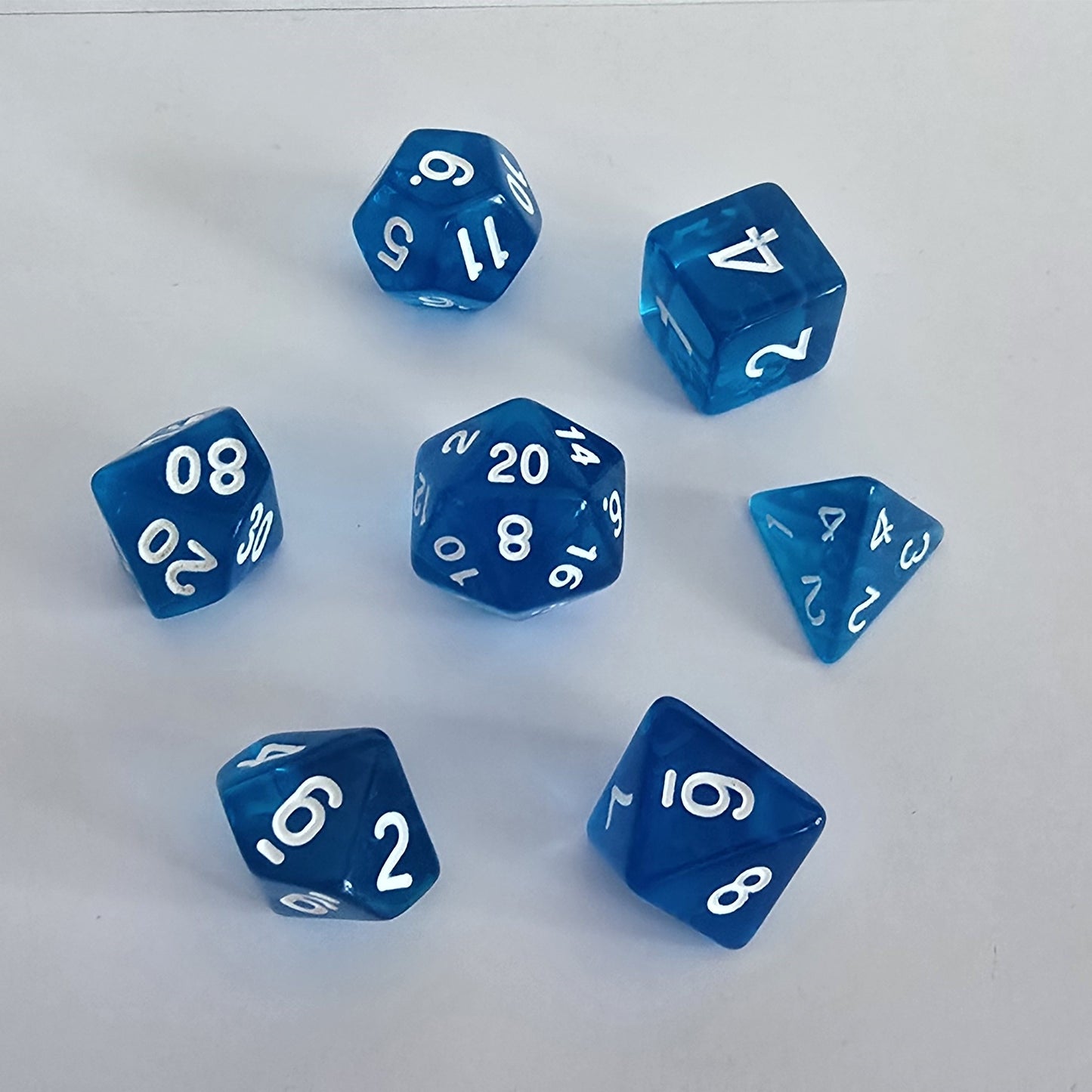 Azure Tide FRP Zar Seti – DND, RPG Dice Set