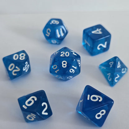 Azure Tide FRP Zar Seti – DND, RPG Dice Set
