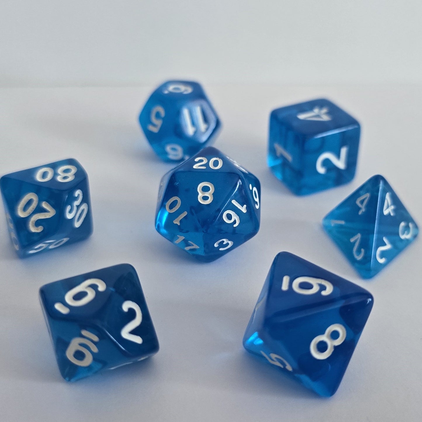 Azure Tide FRP Zar Seti – DND, RPG Dice Set
