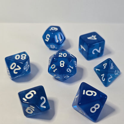 Azure Tide FRP Zar Seti – DND, RPG Dice Set