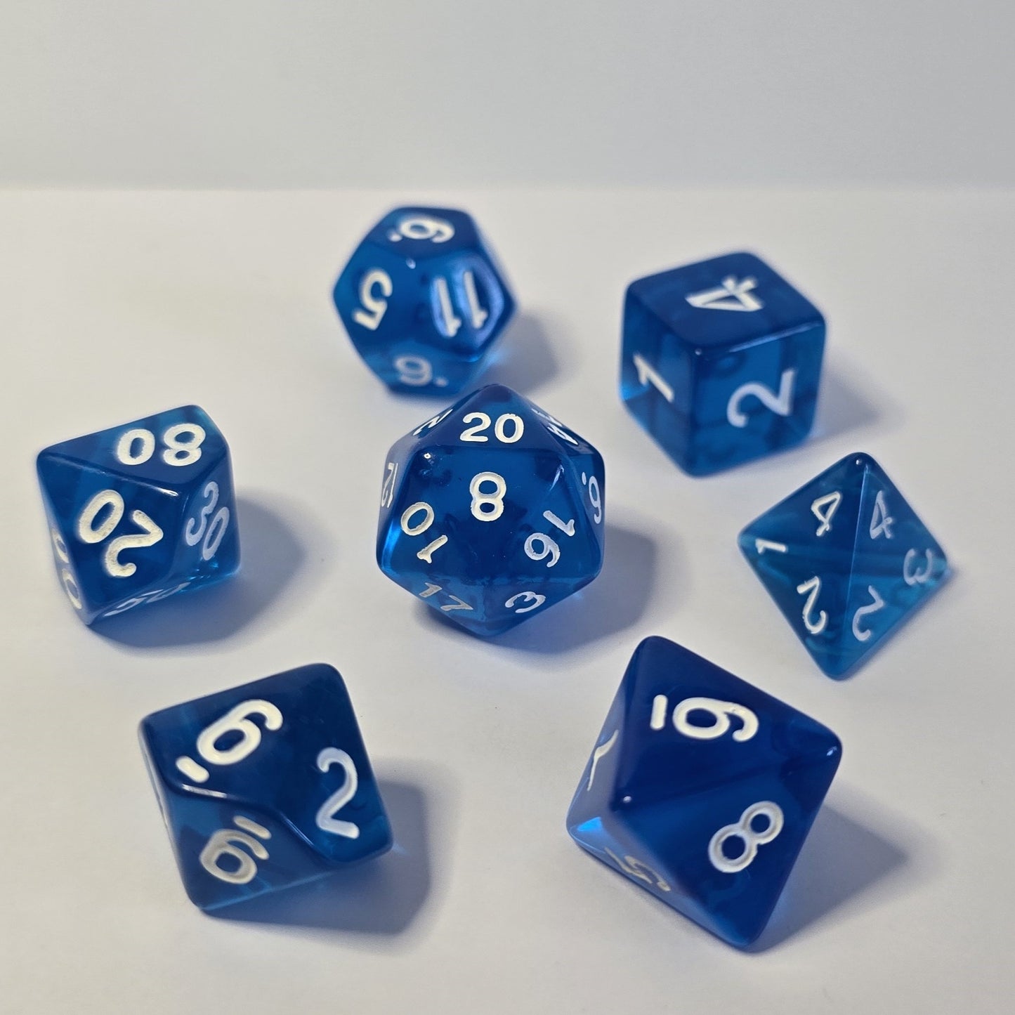 Azure Tide FRP Zar Seti – DND, RPG Dice Set