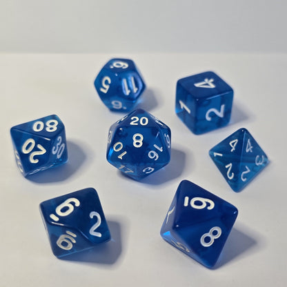 Azure Tide FRP Zar Seti – DND, RPG Dice Set