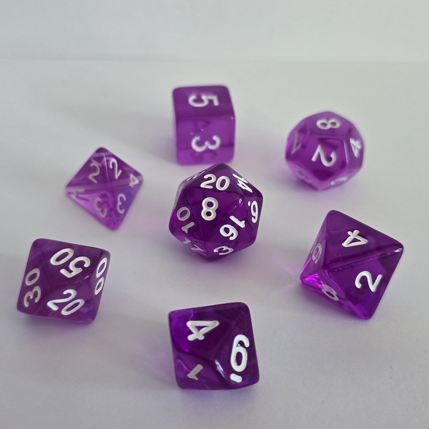Violet FRP Zar Seti – DND, RPG Dice Set