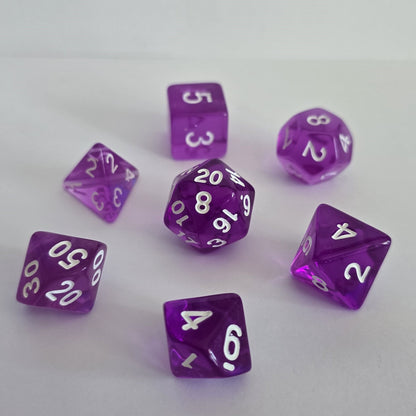 Violet FRP Zar Seti – DND, RPG Dice Set