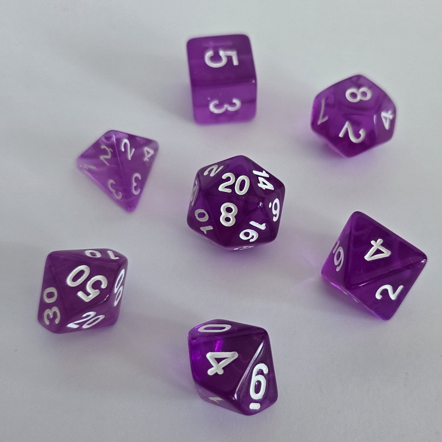 Violet FRP Zar Seti – DND, RPG Dice Set