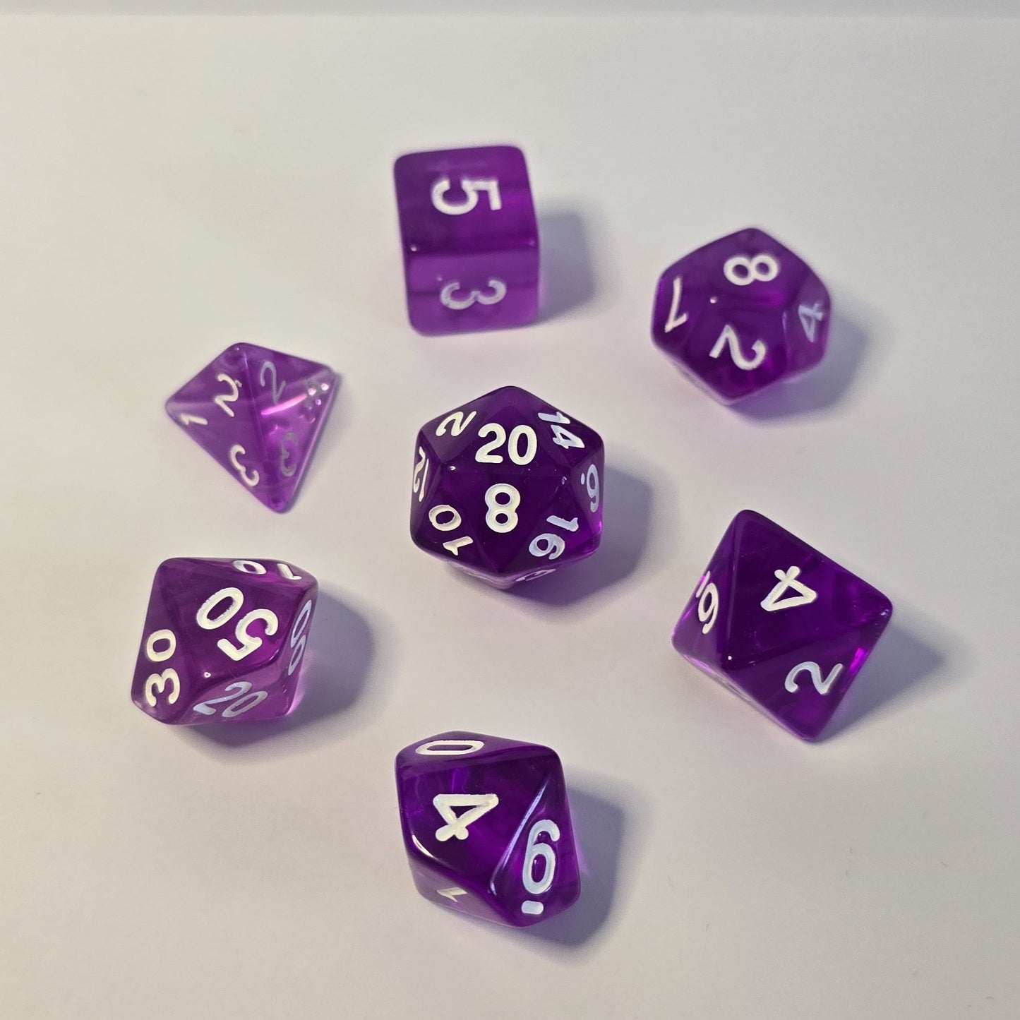 Violet FRP Zar Seti – DND, RPG Dice Set