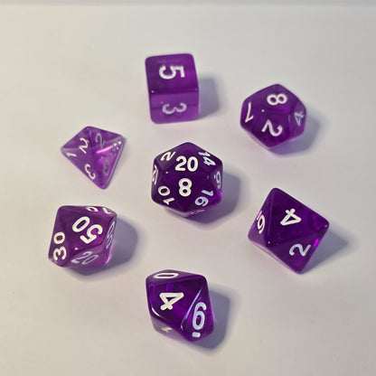 Violet FRP Zar Seti – DND, RPG Dice Set
