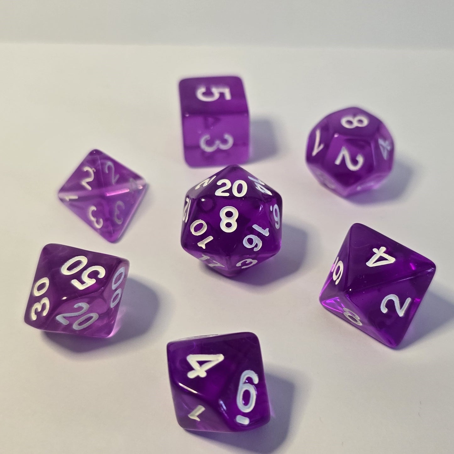 Violet FRP Zar Seti – DND, RPG Dice Set