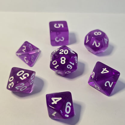 Violet FRP Zar Seti – DND, RPG Dice Set