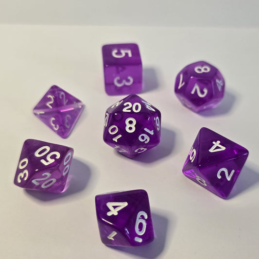 Violet FRP Zar Seti – DND, RPG Dice Set