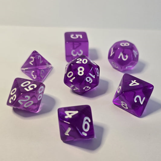Violet FRP Zar Seti – DND, RPG Dice Set