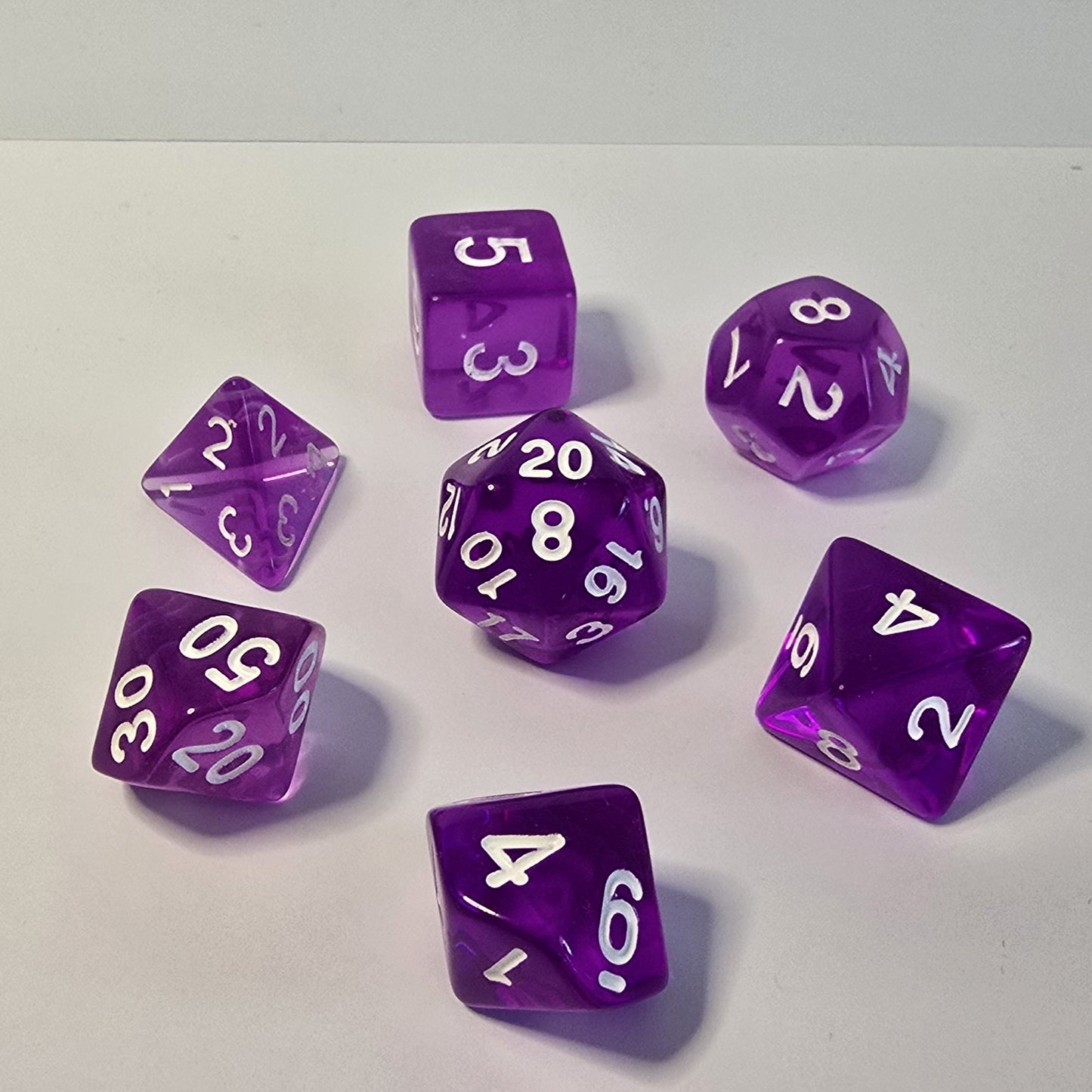 Violet FRP Zar Seti – DND, RPG Dice Set