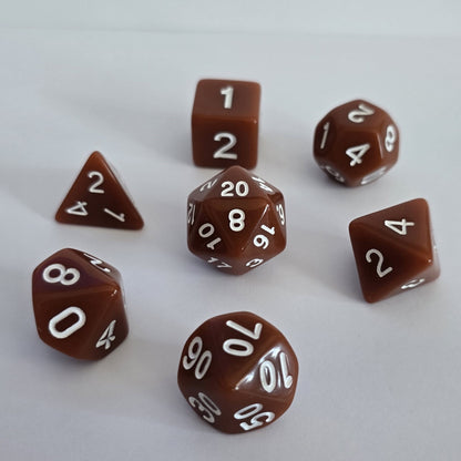 Terracotta FRP Zar Seti – DND, RPG Dice Set