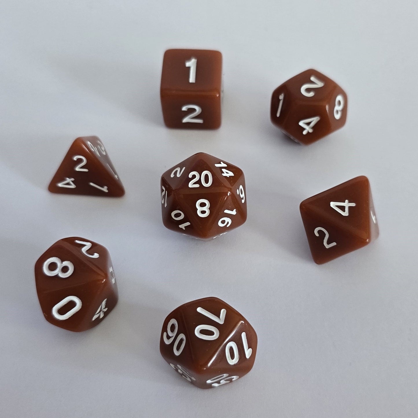 Terracotta FRP Zar Seti – DND, RPG Dice Set