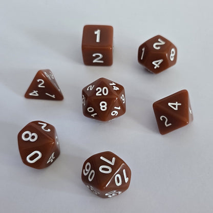 Terracotta FRP Zar Seti – DND, RPG Dice Set