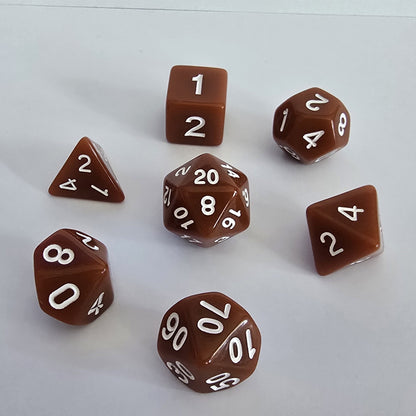 Terracotta FRP Zar Seti – DND, RPG Dice Set