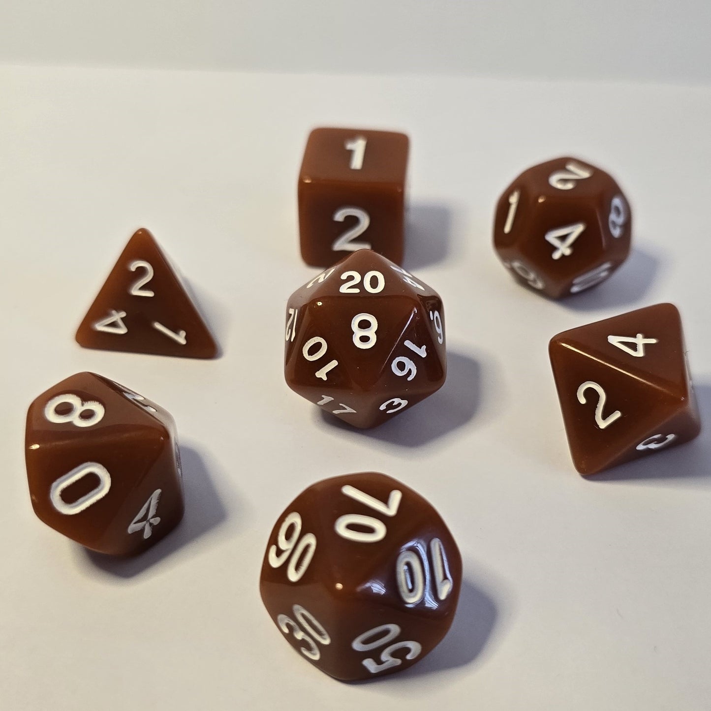 Terracotta FRP Zar Seti – DND, RPG Dice Set