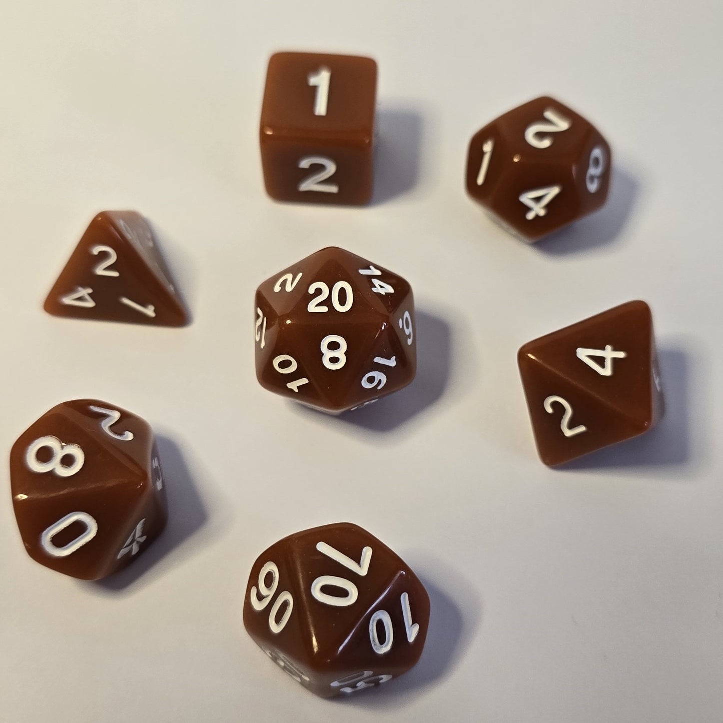 Terracotta FRP Zar Seti – DND, RPG Dice Set