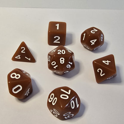 Terracotta FRP Zar Seti – DND, RPG Dice Set