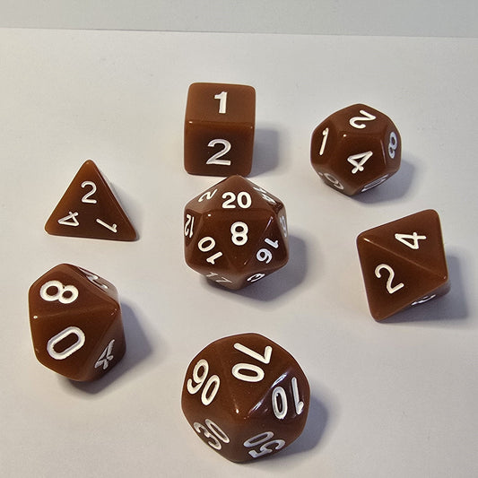 Terracotta FRP Zar Seti – DND, RPG Dice Set
