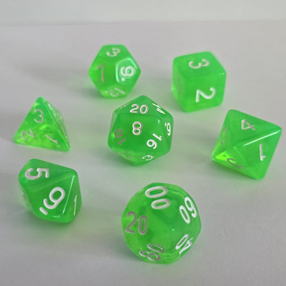 Slime FRP Zar Seti – DND, RPG Dice Set