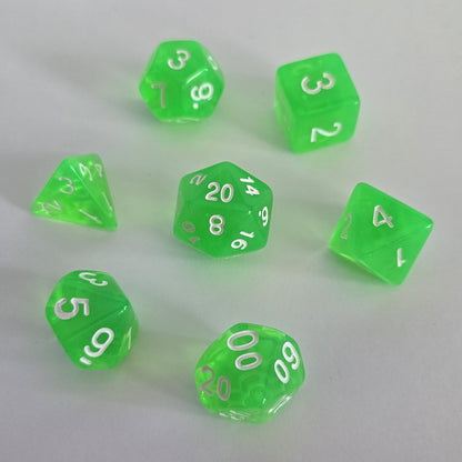 Slime FRP Zar Seti – DND, RPG Dice Set