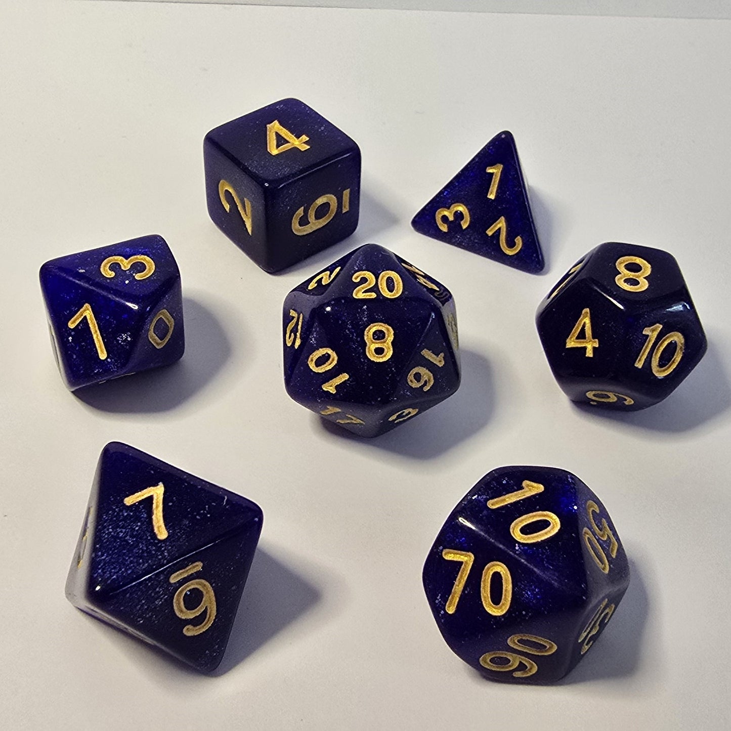 Midnight Sapphire FRP Zar Seti – DND, RPG Dice Set