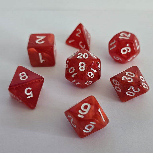 Scarlet Blaze FRP Zar Seti – DND, RPG Dice Set
