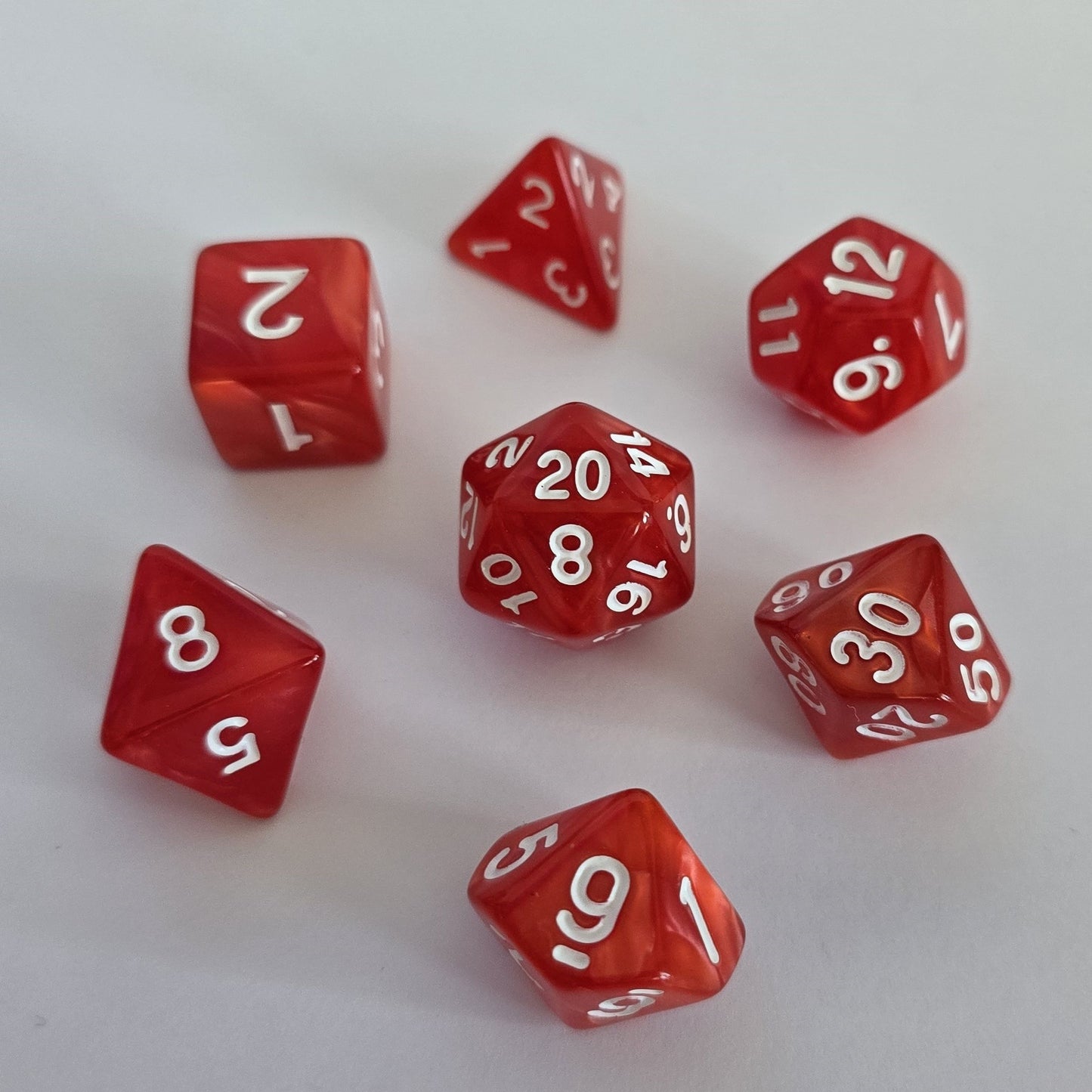 Scarlet Blaze FRP Zar Seti – DND, RPG Dice Set