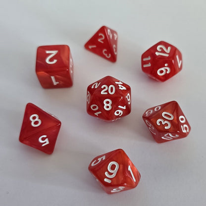 Scarlet Blaze FRP Zar Seti – DND, RPG Dice Set