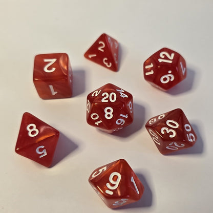 Scarlet Blaze FRP Zar Seti – DND, RPG Dice Set